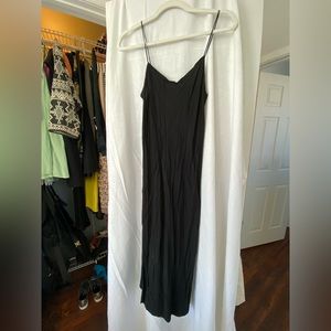 Black spaghetti strap dress